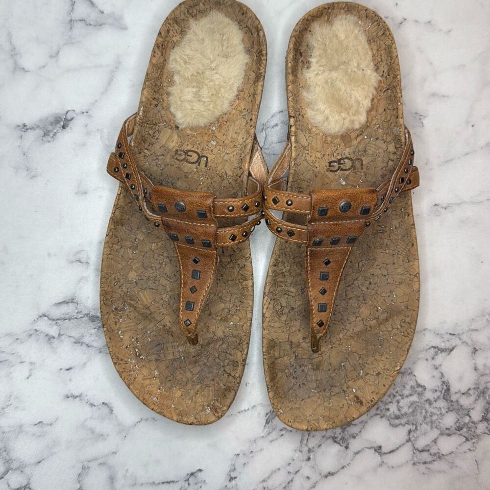 UGG Deitra Cork Thong Sandal 9.5